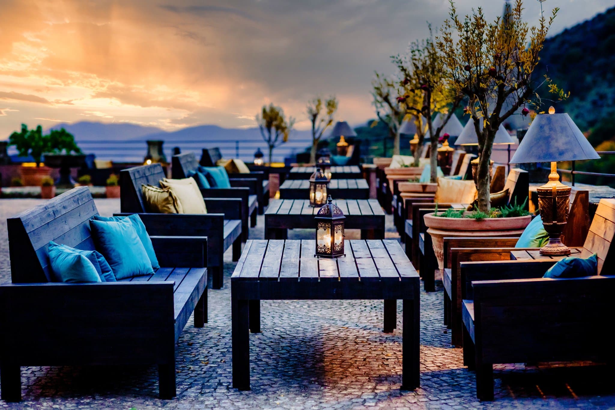 Patio at Night